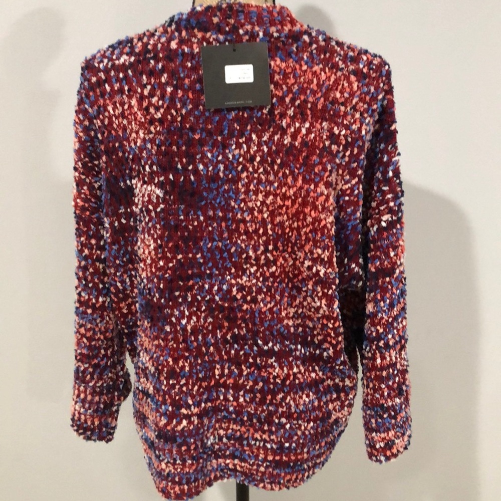 Multicolored comfy button down sweater - Picture 4 of 6